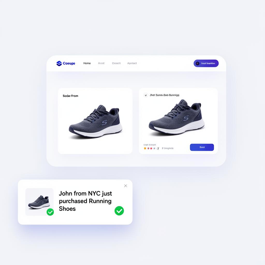 Real-time social proof notifications